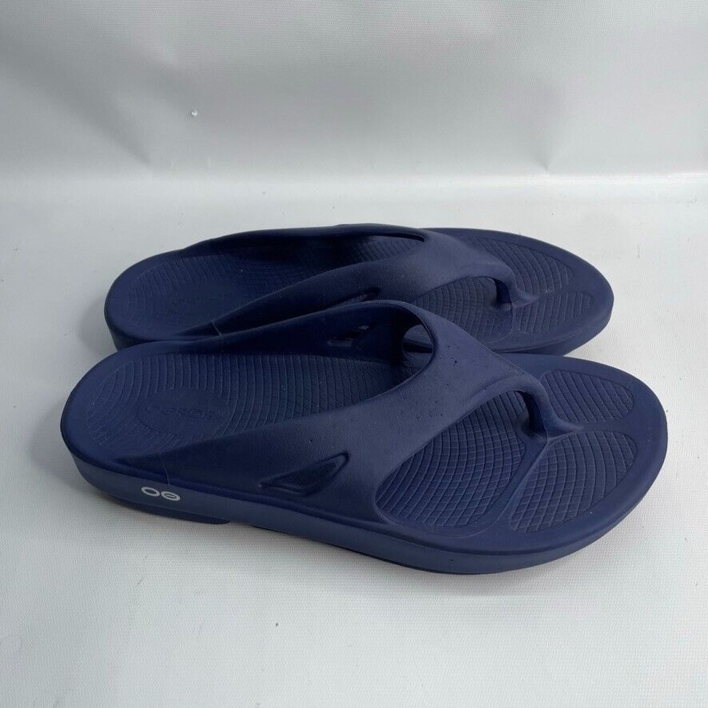 OOFOS Original Blue Recovery Slide‎ Thong Casual Comfort Sandals Size M10 W12